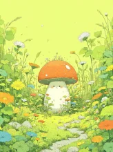 キノコの森·ふしぎな森のキノコ の投稿作品