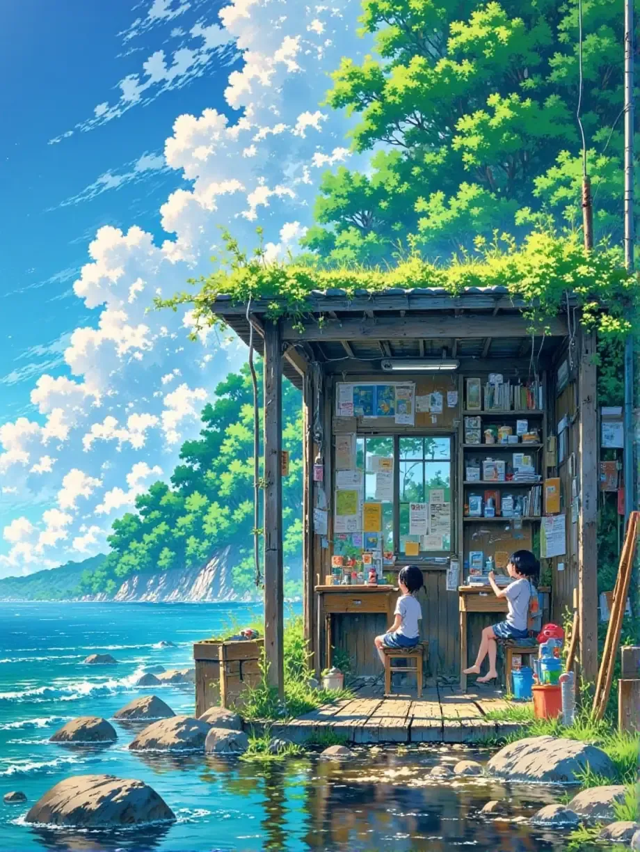 海辺の廃屋