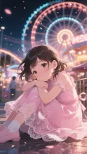 夕暮れの遊園地·今宵チャレンジ の投稿作品