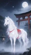 白馬と黒馬