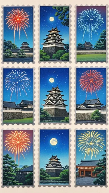 弘前城の切手
