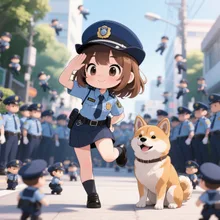 1日おまわりさん♪(꒪ˊ꒳ˋ꒪)