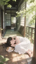 縁側で昼寝·チャレンジ の投稿作品