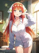 寝ぼけている二乃