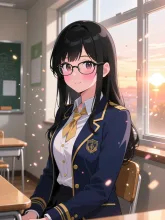 委員長の放課後·黒板の前の、秘密の顔 の投稿作品