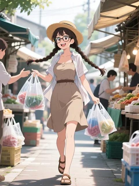 「穂蔵 灯子(ほのぐら とうこ)」の初夏の朝市