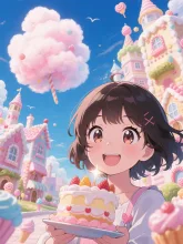 夢の中のお菓子の国②