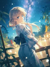 七夕の織姫·星降る七夕の夜 の投稿作品