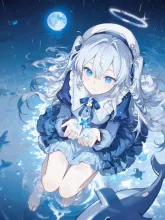 月明かりと雨