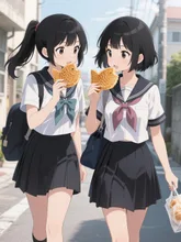 仲良しの女子高生
