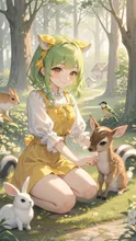 森の中