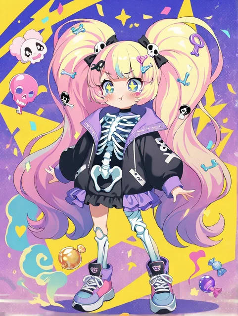 スケルトン×ちび女の子