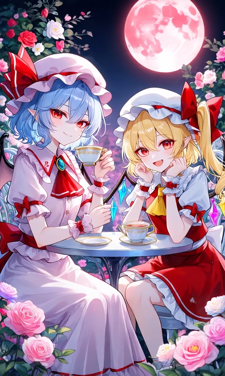 月下の華と秘密のお茶会