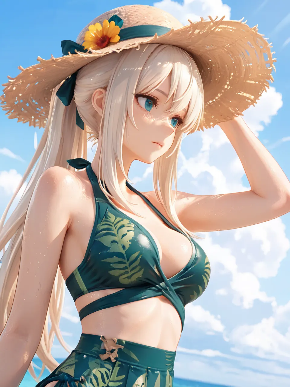 夏空の下で — アイーユ375644992さんのAIイラスト