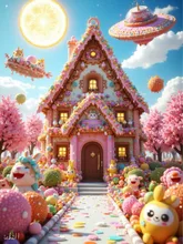 サイバー系お菓子の家