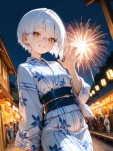 天神祭の宵·提灯ゆれる、浪花の夜 の投稿作品