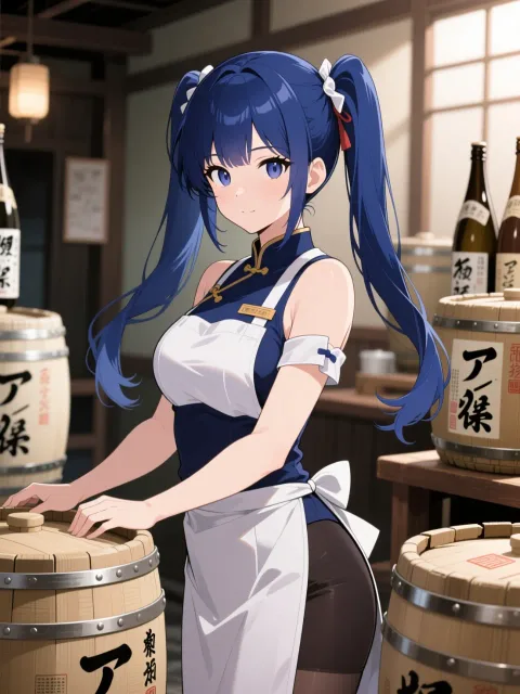 杜氏の美少女、紺髪ポニーテール、見事なプロポーション - 蔵人