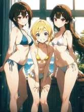 ギャル三人組·灼けた素肌の夏女神 の投稿作品