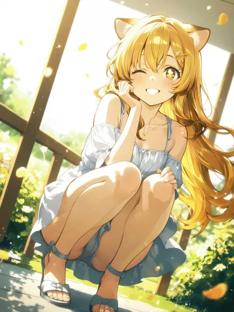 Theme: ‘Crouching’ A fancy - しゃがむ