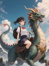 魔界からやって来た転校生 — 東雲クウガさんのAIイラスト