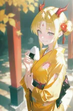 お団子ツインテールの鬼っ娘…金