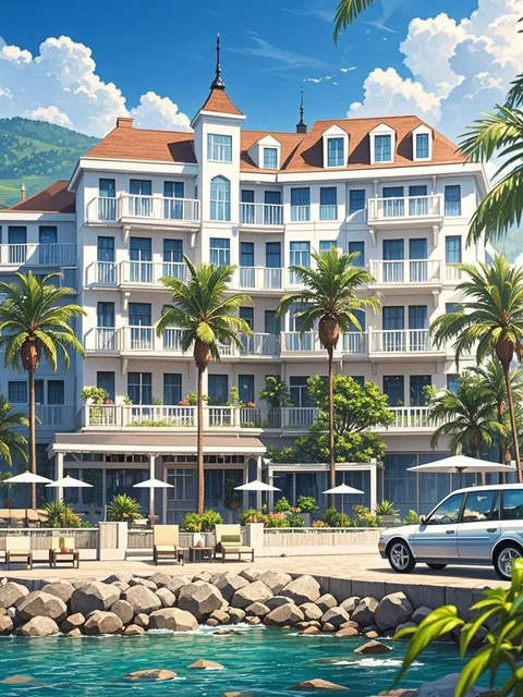 A hot hotel near our ocean.…