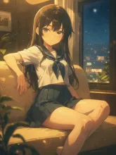 洋室でのリラックスタイム