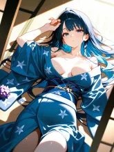藍色浴衣