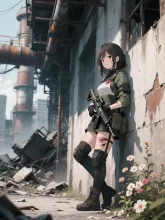 戦闘の片隅で