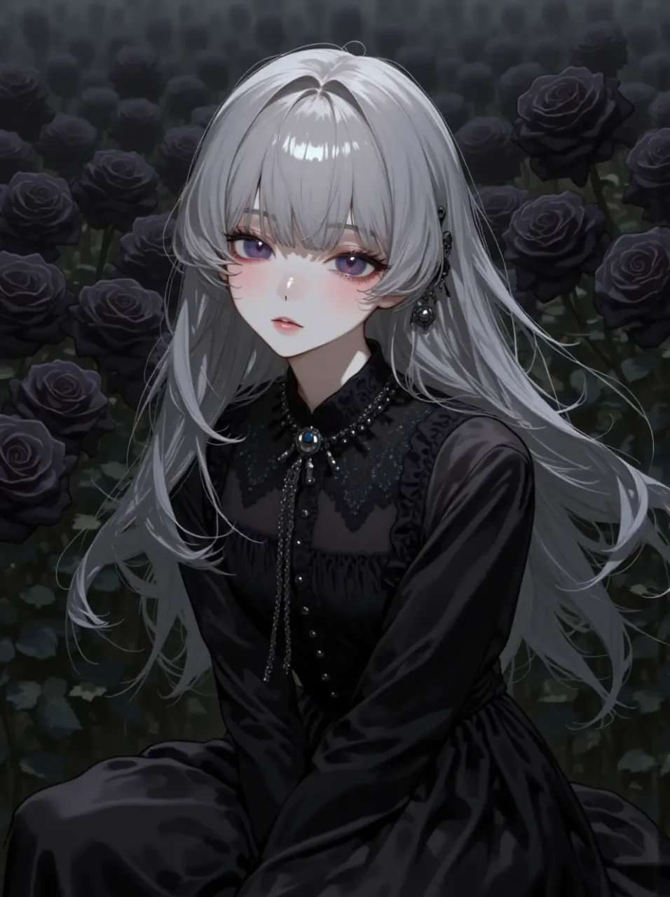 🩶🥀 — 雨水さんのAIイラスト