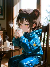 汗かくほど熱いなら持てないと思うのだが…