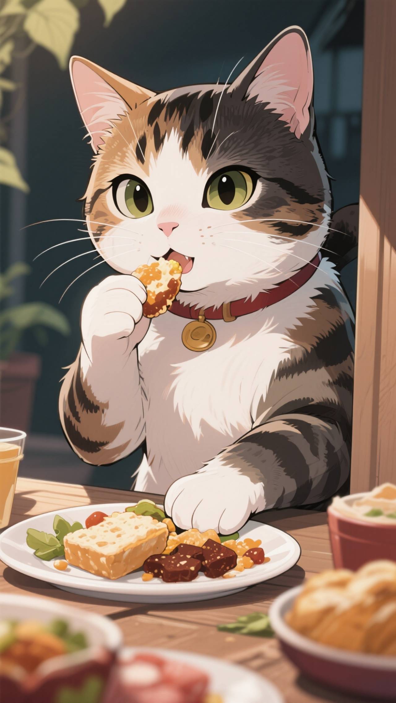 堂々つまみ食い — すみれさんのAIイラスト