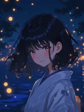 蛍舞う水辺②