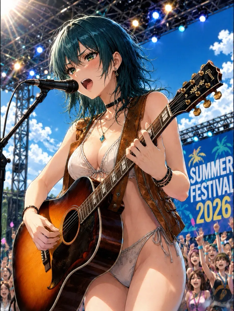 夏フェスの稚奈。