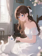画像生成チャレンジ·白猫のシロちゃん の投稿作品
