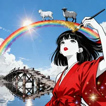 虹の架け橋 — PONJINさんのAIイラスト