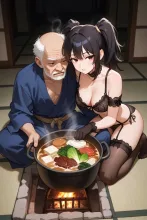囲炉裏端の翁·炭がはぜる音 の投稿作品