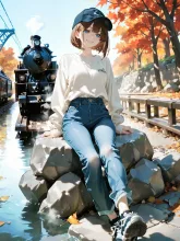 川べりで鉄橋…つまりこれは失敗作