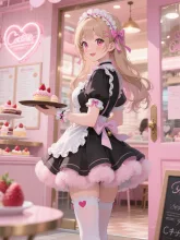メイド喫茶の新人の陽子。