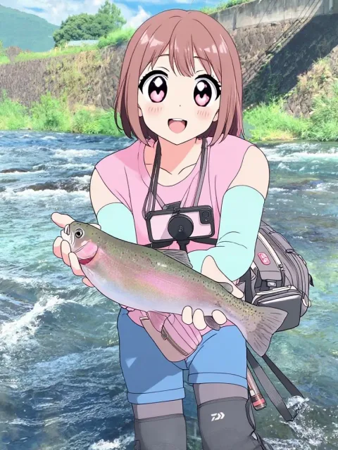 大きな魚が釣れました(^.^)