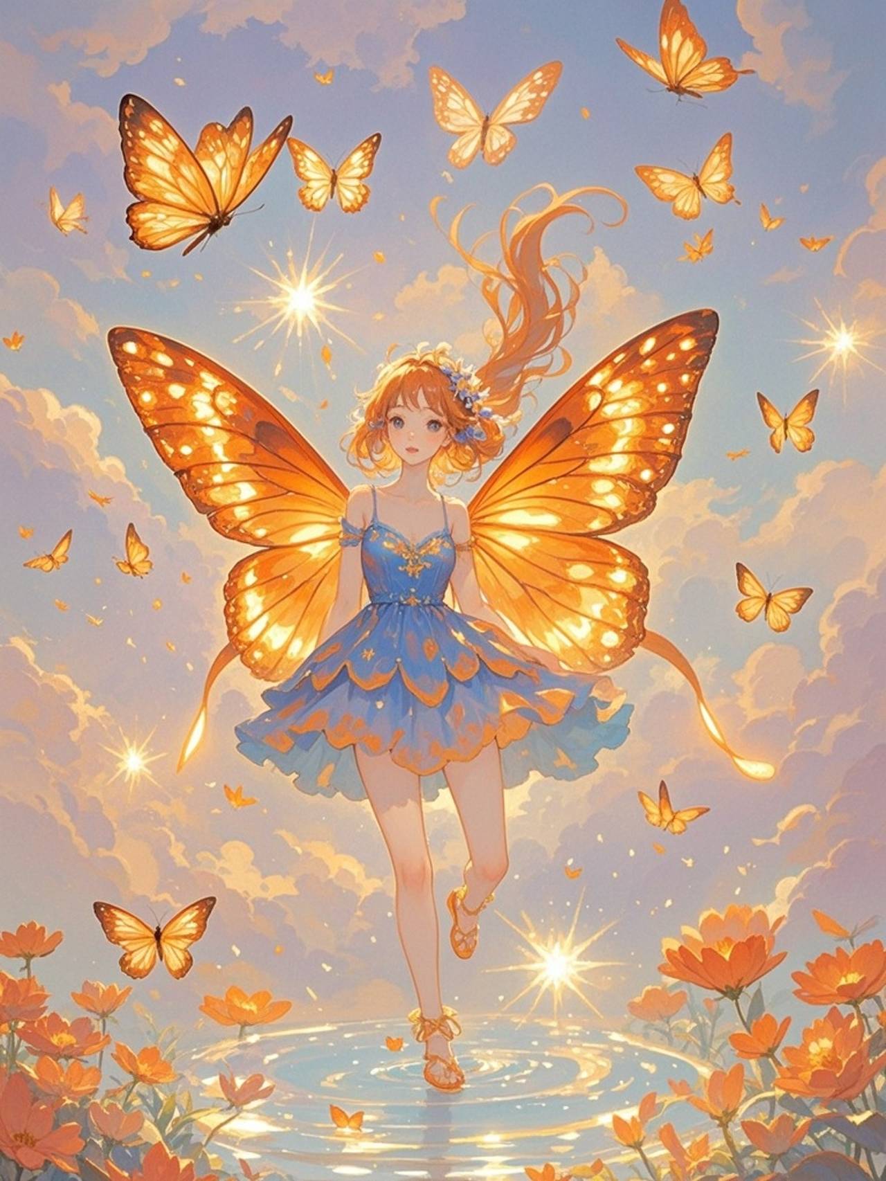 Golden butterfly
