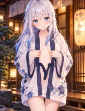 半纏ひとつの、結衣。