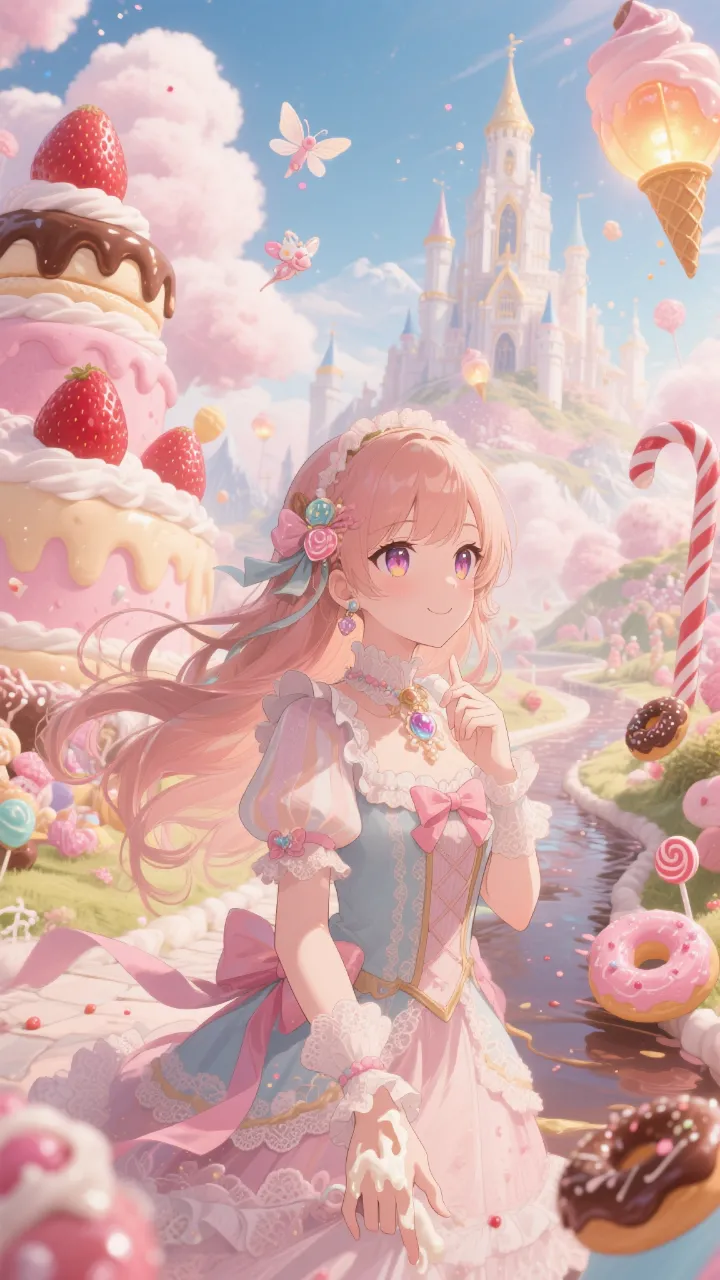 高精度アニメ - 夢の中のお菓子の国 / はると