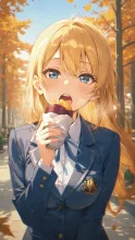 焼き芋·落ち葉のなかで の投稿作品