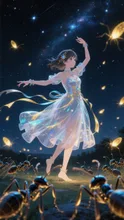 夜の光るアリと幻想の舞