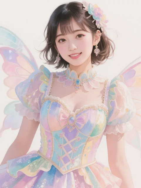 生成する時はリアリスティックだったんだけど…