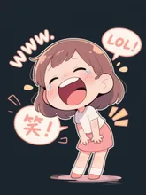 スタンプみたいになったꉂꉂ(>ᗜ<*)笑