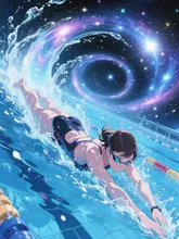 画像生成チャレンジ·水泳部 の投稿作品