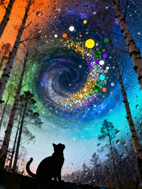 宇宙を見上げて