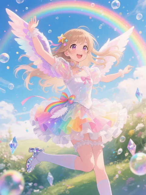 虹色の陽子。